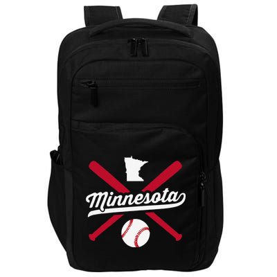 Minnesota Baseball Vintage State Pride Love City Impact Tech Backpack