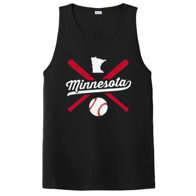 Minnesota Baseball Vintage State Pride Love City PosiCharge Competitor Tank