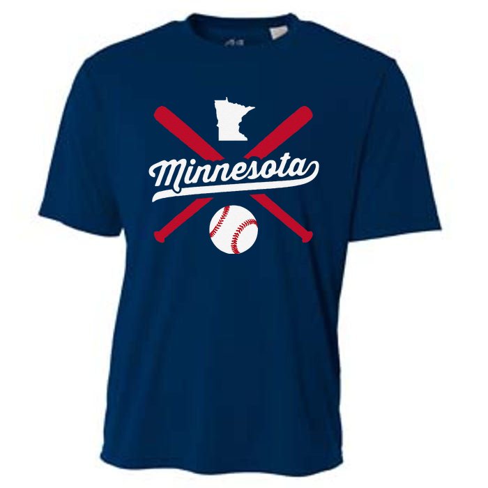 Minnesota Baseball Vintage State Pride Love City Cooling Performance Crew T-Shirt