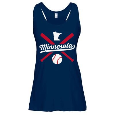Minnesota Baseball Vintage State Pride Love City Ladies Essential Flowy Tank