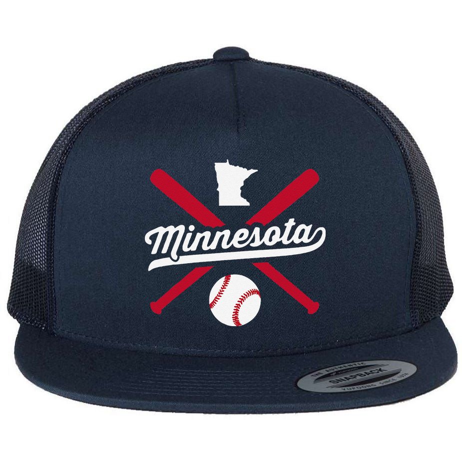 Minnesota Baseball Vintage State Pride Love City Flat Bill Trucker Hat