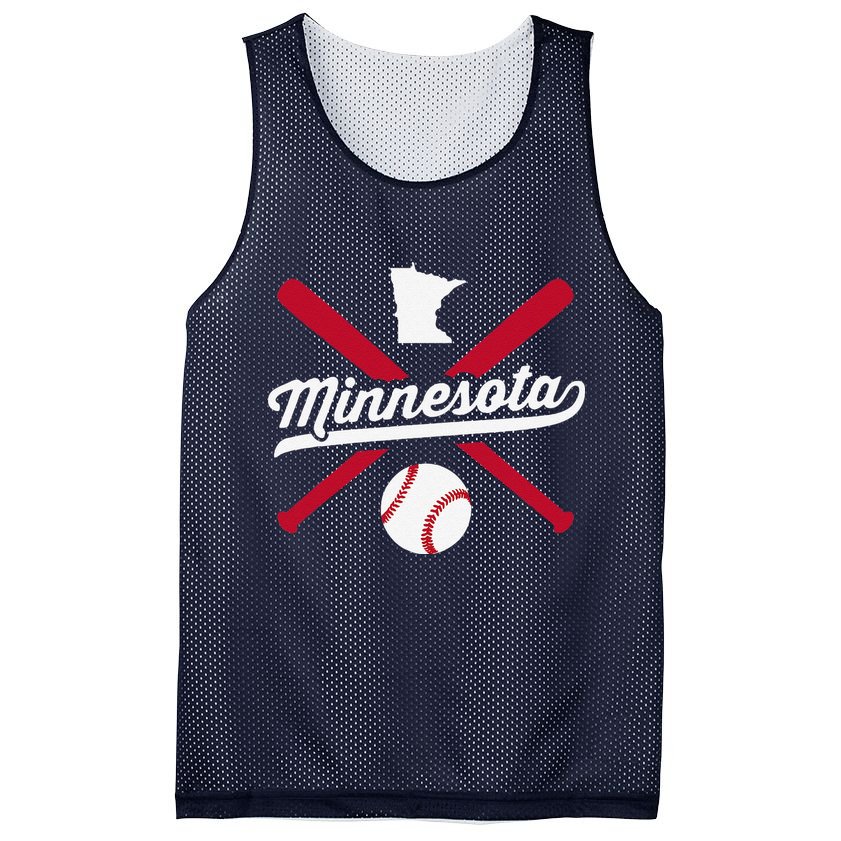 Minnesota Baseball Vintage State Pride Love City Mesh Reversible Basketball Jersey Tank