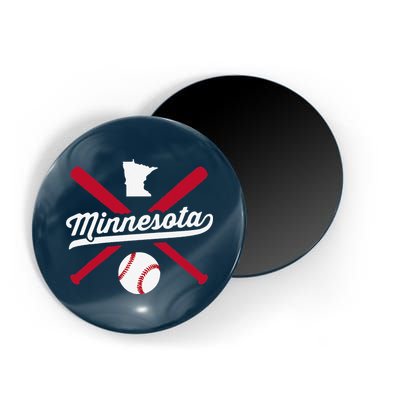 Minnesota Baseball Vintage State Pride Love City Magnet