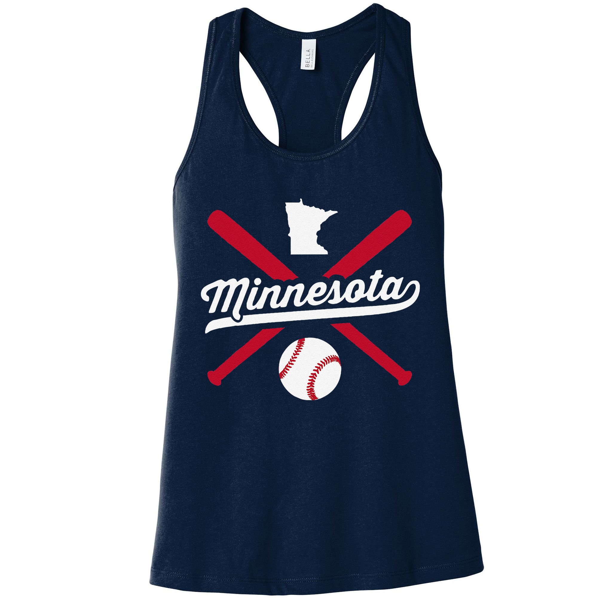 Minnesota Baseball Vintage State Pride Love City Womens Tank Top