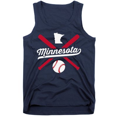 Minnesota Baseball Vintage State Pride Love City Tank Top