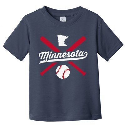 Minnesota Baseball Vintage State Pride Love City Toddler T-Shirt