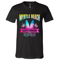 Myrtle Beach Vacation South Carolina Souvenir V-Neck T-Shirt