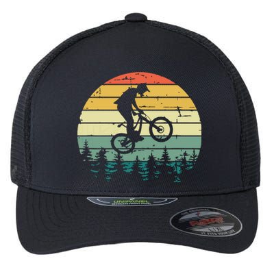 Mountain Bike Vintage Downhill Biking MTB Riding Flexfit Unipanel Trucker Cap