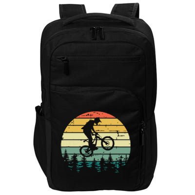 Mountain Bike Vintage Downhill Biking MTB Riding Impact Tech Backpack