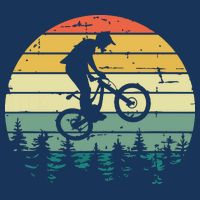 Mountain Bike Vintage Downhill Biking MTB Riding Beanie