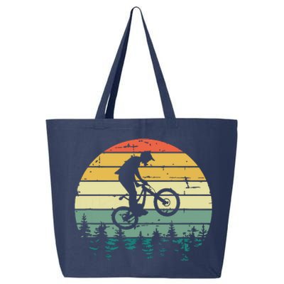 Mountain Bike Vintage Downhill Biking MTB Riding 25L Jumbo Tote