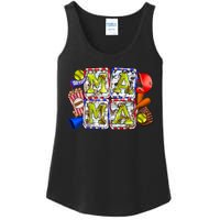 Mama Baseball Vintage Mothers Day Ladies Essential Tank