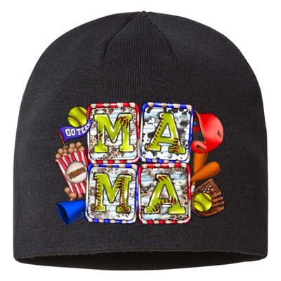 Mama Baseball Vintage Mothers Day Sustainable Beanie