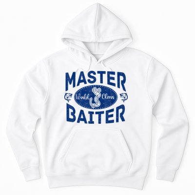 Master Baiter Vintage Bass Fishing Fisherman Men Funny Hoodie