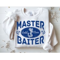 Master Baiter Vintage Bass Fishing Fisherman Men Funny Sweatshirt