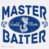 Master Baiter Vintage Bass Fishing Fisherman Men Funny T-Shirt