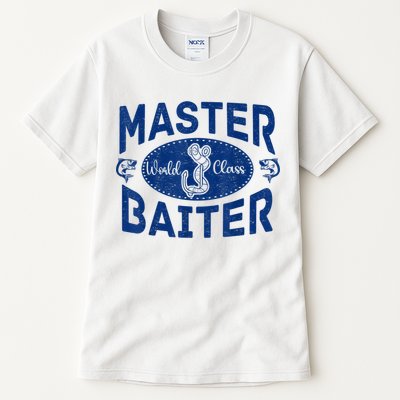 Master Baiter Vintage Bass Fishing Fisherman Men Funny Tall T-Shirt