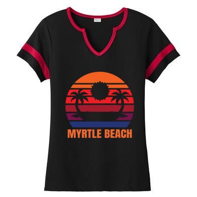 Myrtle Beach Vacation Gift Ladies Halftime Notch Neck Tee