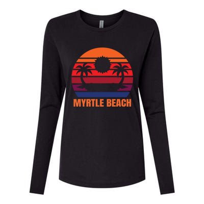 Myrtle Beach Vacation Gift Womens Cotton Relaxed Long Sleeve T-Shirt