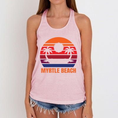 Myrtle Beach Vacation Gift Women's Knotted Racerback Tank