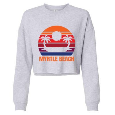 Myrtle Beach Vacation Gift Cropped Pullover Crew