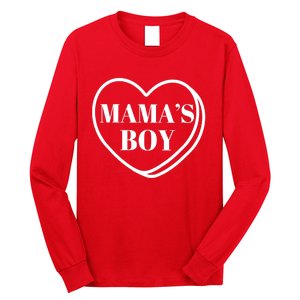 Mamas Boy Valentines Day Long Sleeve Shirt