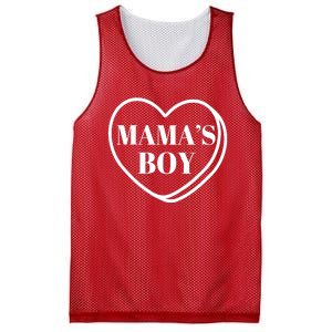 Mamas Boy Valentines Day Mesh Reversible Basketball Jersey Tank