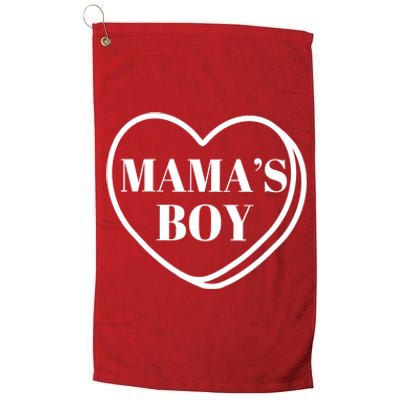 Mamas Boy Valentines Day Platinum Collection Golf Towel