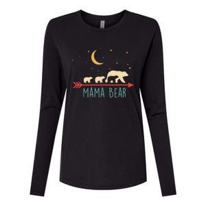 Mama Bear With 3 Cubs Hoodie Mama Bear Hooded Womens Cotton Relaxed Long Sleeve T-Shirt