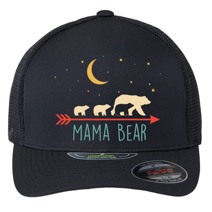 Mama Bear With 3 Cubs Hoodie Mama Bear Hooded Flexfit Unipanel Trucker Cap