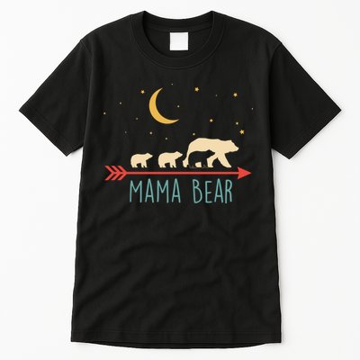 Mama Bear With 3 Cubs Hoodie Mama Bear Hooded Tall T-Shirt