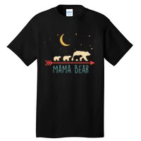 Mama Bear With 3 Cubs Hoodie Mama Bear Hooded Tall T-Shirt