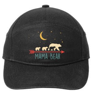 Mama Bear With 3 Cubs Hoodie Mama Bear Hooded 7-Panel Snapback Hat