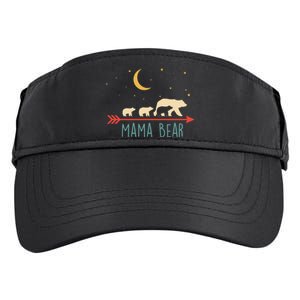 Mama Bear With 3 Cubs Hoodie Mama Bear Hooded Adult Drive Performance Visor