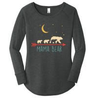 Mama Bear With 3 Cubs Hoodie Mama Bear Hooded Women's Perfect Tri Tunic Long Sleeve Shirt