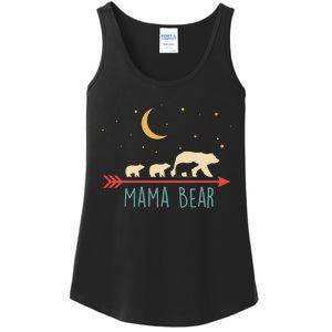 Mama Bear With 3 Cubs Hoodie Mama Bear Hooded Ladies Essential Tank