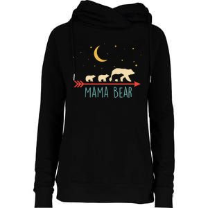 Mama Bear With 3 Cubs Hoodie Mama Bear Hooded Womens Funnel Neck Pullover Hood