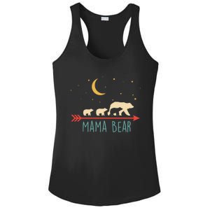 Mama Bear With 3 Cubs Hoodie Mama Bear Hooded Ladies PosiCharge Competitor Racerback Tank