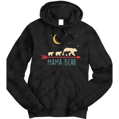 Mama Bear With 3 Cubs Hoodie Mama Bear Hooded Tie Dye Hoodie