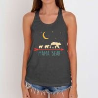 Mama Bear With 3 Cubs Hoodie Mama Bear Hooded Women's Knotted Racerback Tank