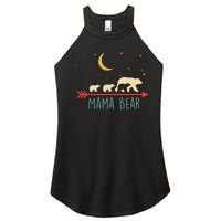 Mama Bear With 3 Cubs Hoodie Mama Bear Hooded Women's Perfect Tri Rocker Tank