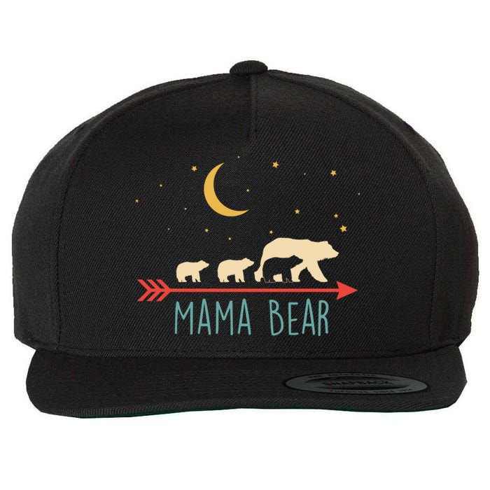 Mama Bear With 3 Cubs Hoodie Mama Bear Hooded Wool Snapback Cap