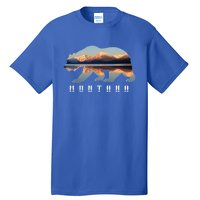 Montana Bear With Glacier National Park Lake Image Souvenir Tall T-Shirt