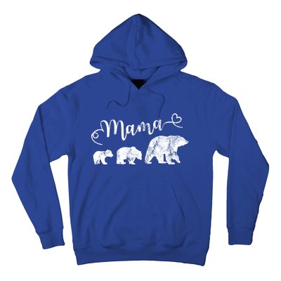 Mama Bear With 2 Best Mother Vintage Cute Gift Hoodie