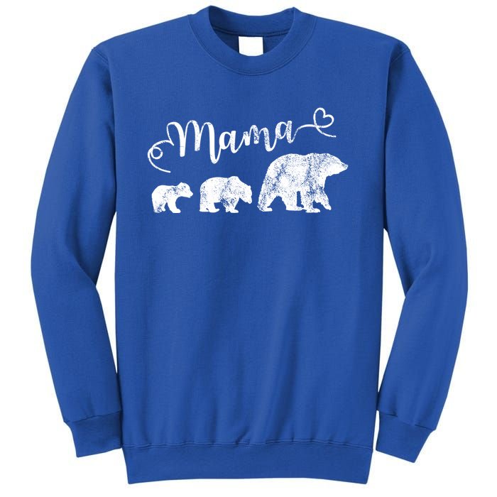 Mama Bear With 2 Best Mother Vintage Cute Gift Sweatshirt