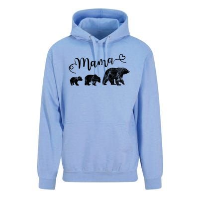 Mama Bear With 2 Best Mother Vintage Cute Gift Unisex Surf Hoodie