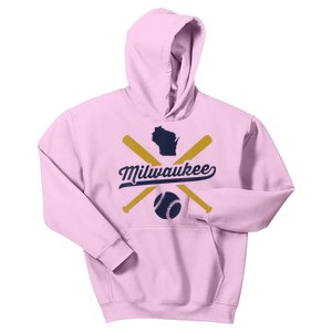 Milwaukee Baseball Wisconsin Pride Love City Kids Hoodie