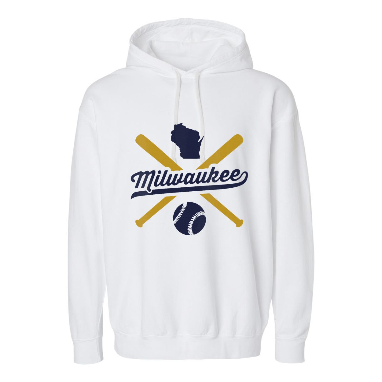 Milwaukee Baseball Wisconsin Pride Love City Garment-Dyed Fleece Hoodie