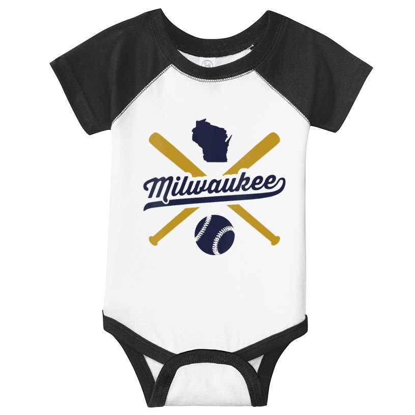 Milwaukee Baseball Wisconsin Pride Love City Infant Baby Jersey Bodysuit