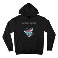 Mount Baker Washington Retro Skier Hoodie